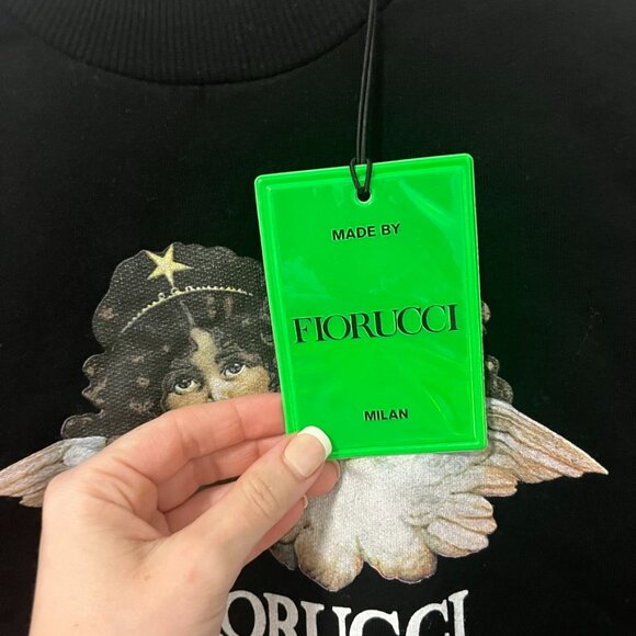 NEW Fiorucci Logo Black Sweatshirt Size XS - Picture 3 of 7